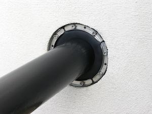 Murgennemføring af rør- tætning i kerneborede huller eller vægmuffer